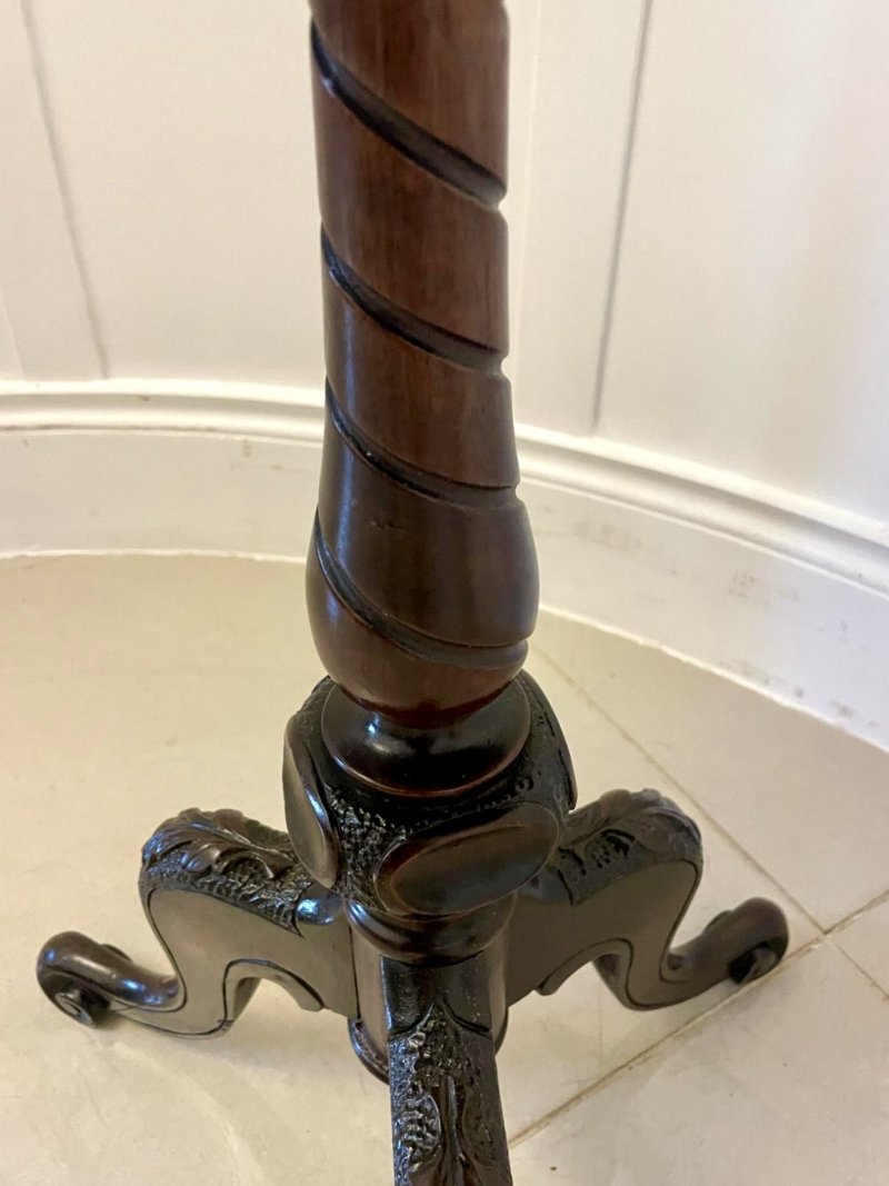 Antique Victorian Quality Burr Walnut Chess Table - Image 14